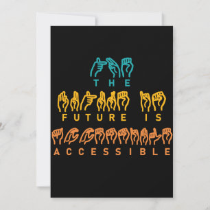 El futuro es lenguaje de Rótulo ASL accesible