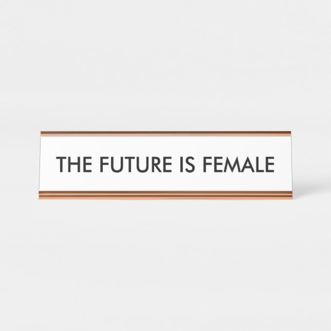 El futuro es placa de identificación femenina del (Anverso)