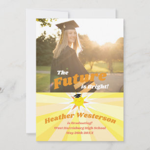 El futuro es una brillante Invitación de graduació
