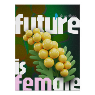 El Futuro Es Una Poster Feminista audaz