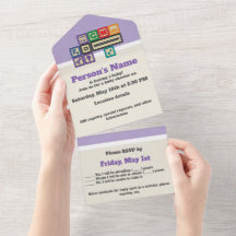 El futuro físico bloquea la invitación todo en uno