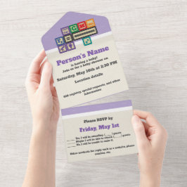 El futuro físico bloquea la invitación todo en uno