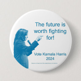 El futuro vale la pena - botón Kamala Harris