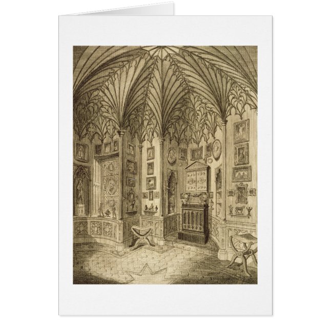 El gabinete, grabado por T. Morris, de 'Descript (Frente)