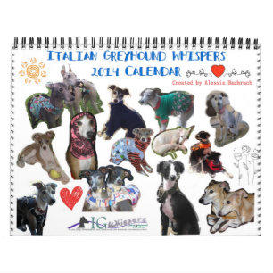 El galgo italiano susurra el calendario 2014
