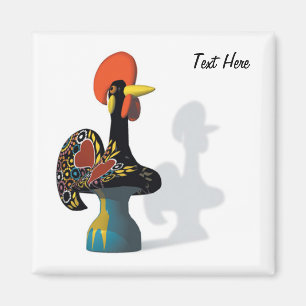 El gallo del personalizable del imán de Barcelos