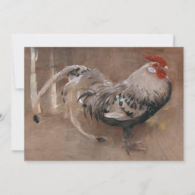 El gallo | Joseph Crawhall (Anverso)