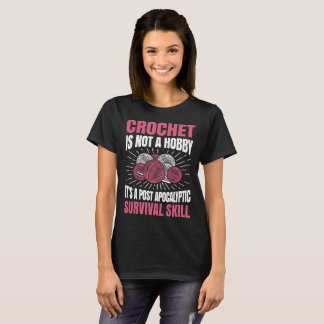 El ganchillo no es una camiseta divertida del