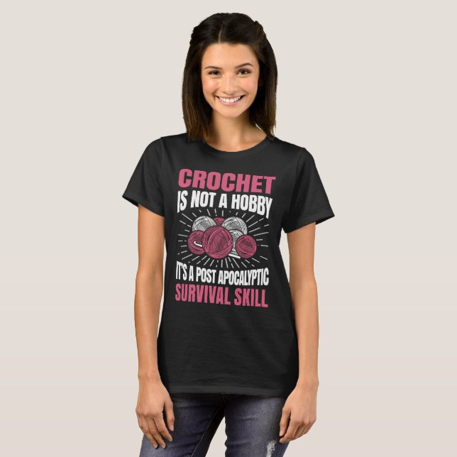 El ganchillo no es una camiseta divertida del (Anverso completo)