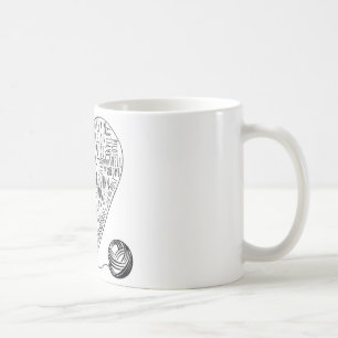 El ganchillo redacta la taza