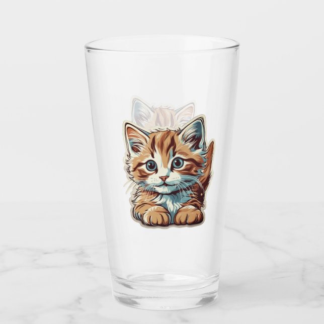 El gatito naranja lleno de travesuras (Anverso)