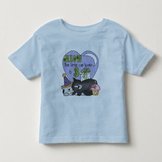 El gato ama el tercer cumpleaños camisetas y regal