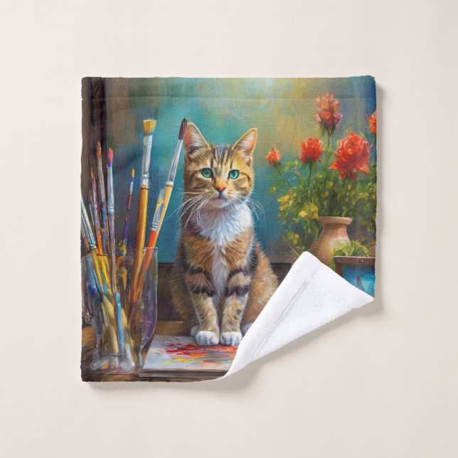 El gato artístico (Toallita)