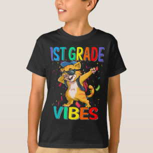 El gato de 1º grado vibes de vuelta a la camiseta 