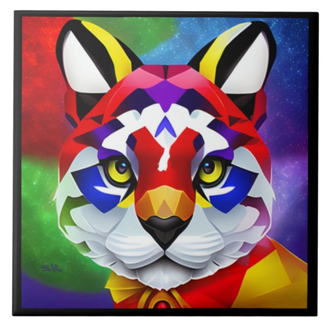 El gato de Alexander es una gran baldosa negra (Frente)