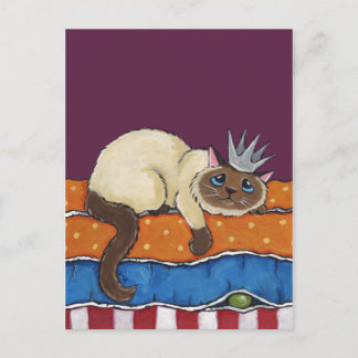 El gato de la princesa y la postal del arte del té