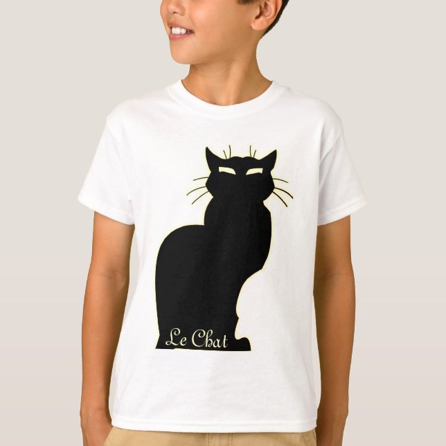El gato del niño ama la camiseta de un gato (Anverso)