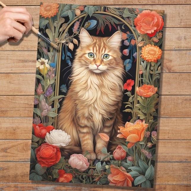 El gato en el tapiz 1 Papel de descomposición (Subido por el creador)