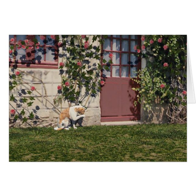 El gato en la cabaña Rosa (Anverso (Horizontal))