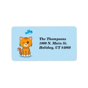 El gato es malicioso / Etiquetas de dirección de r