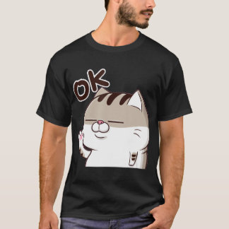 El gato gordo, el gato gordo Ami, OK, la camiseta 