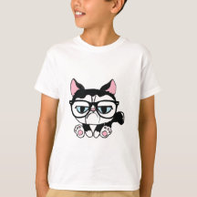 El gato gruñón embroma la camiseta