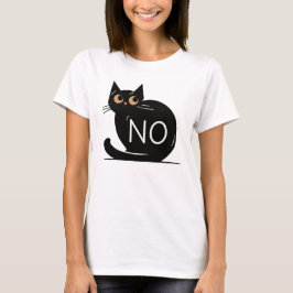 El gato negro dice que no hay camiseta