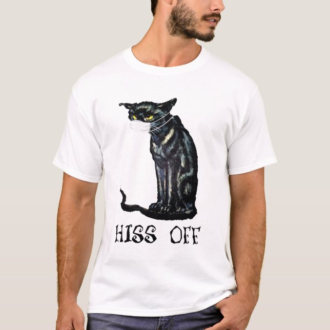 El gato negro se sacude de la camiseta graciosa 20 (Anverso)