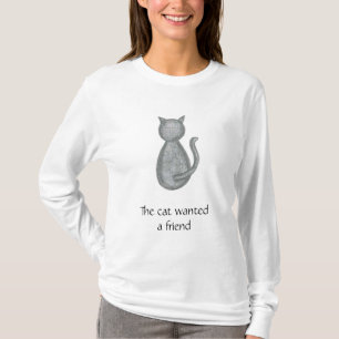 El gato quiso a un amigo - camisa del maturnity