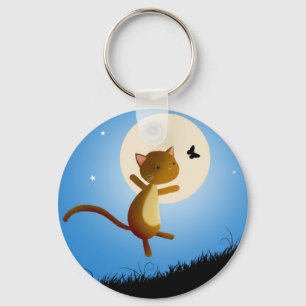 el gato sigue sus sueños - llavero