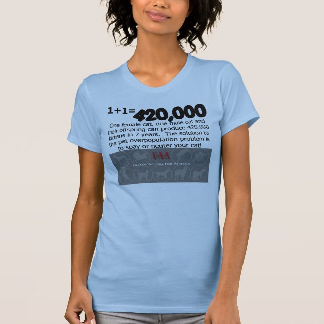 el gato spay la camiseta neutral (Anverso)