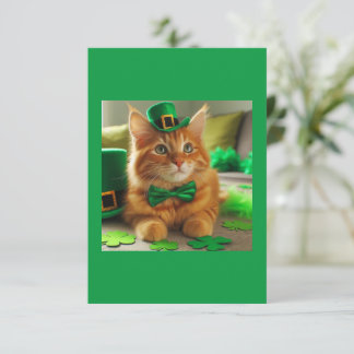 El gato Tabby, Naranja del Día de Santa Patty