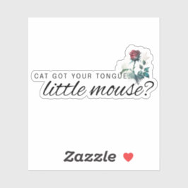 El gato tiene tu Pegatina de libros de romance osc