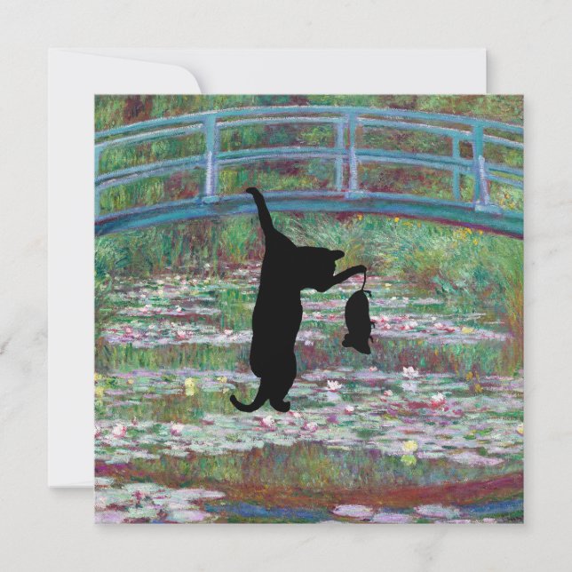 El gato y el ratón negros colgantes (Anverso)