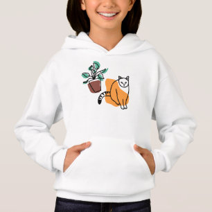 El gato y la planta