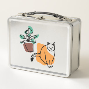 El gato y la planta
