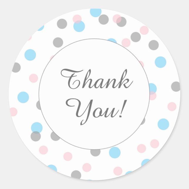 El género azul rosado revela pegatinas favoritas d (Anverso)