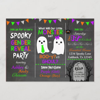 El género de Halloween revela la invitación