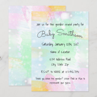 El género de la acuarela revela la invitación