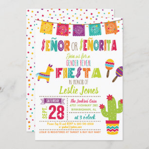 El género de la fiesta revela la invitación -