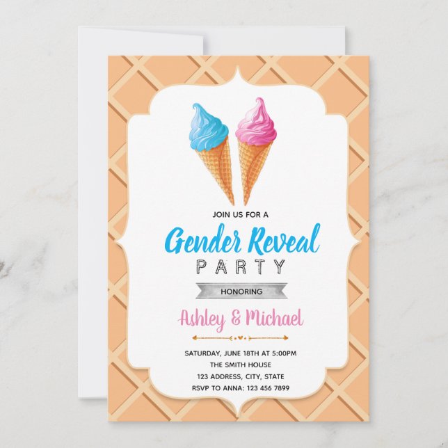 El género de los helados revela la invitación a la (Anverso)