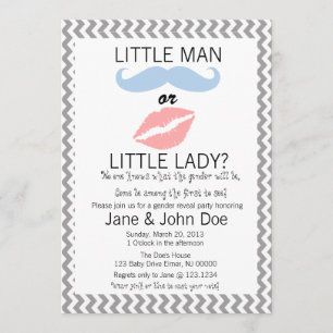 El género del bebé revela la invitación