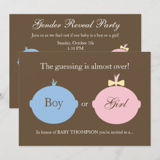 El género del bebé revela la invitación del fiesta