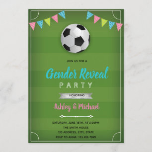 El género del fútbol revela invitación