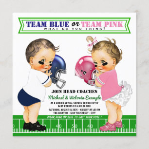 El género del fútbol revela invitaciones