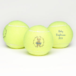 El género del muchacho revela la pelota de tenis
