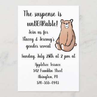 El género del oso dulce revela la invitación a la 