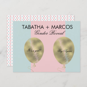 El género moderno del bebé revela las tarjetas de 