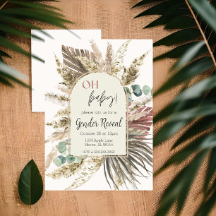 El género Pampas Grass Boho revela la invitación