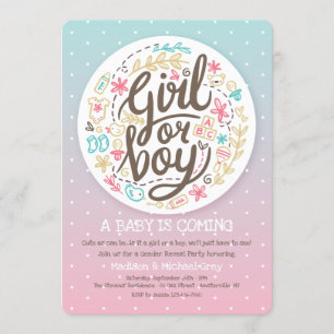 El género punteado revela la invitación